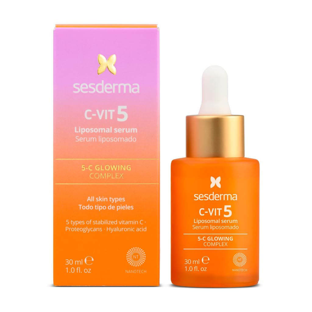 Sesderma C-VIT 5 Fusion Vitamin C Serum - Boost Hydration & Radiant Glow | 1.0 fl. Oz Antioxidant Formula