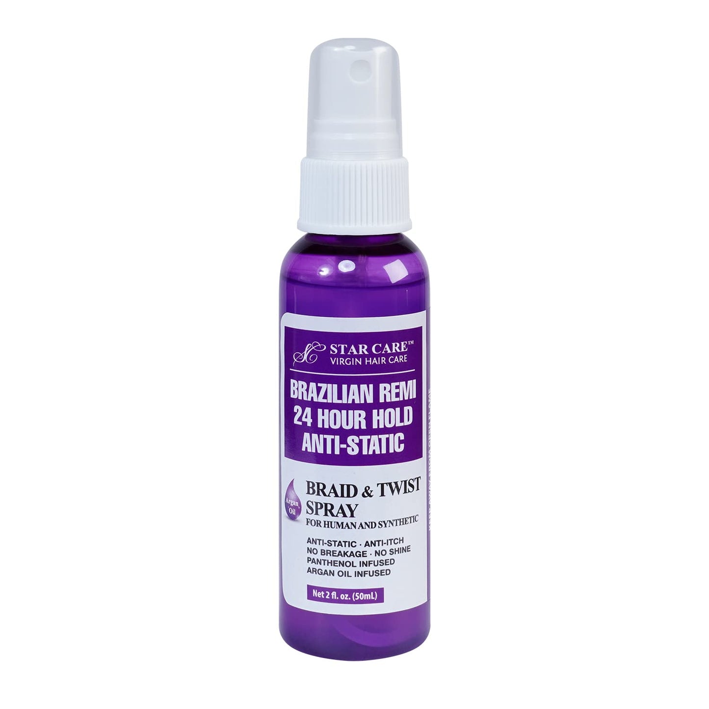 Brazilian Remi Detangler Spray - 24 Hour Hold Anti-Static Formula for Braids & Twists