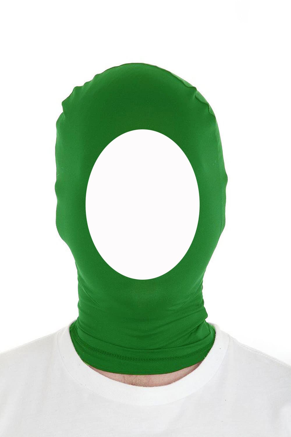 Chendvol Green Chromakey Mask Hood with Screen Gloves Invisible Effects Background for Green Screen Photography Photo Video (Open Face Green)