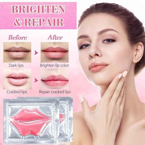 30 Pairs Lip Mask and Eye Mask, Collagen Crystal Under Eye Patches for Puffy Eyes and Dark Circles, Hangover Kit, Bachelorette Party Accessories, Sleepover Party Supplies for Girls, Cheer Gifts