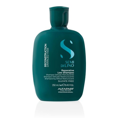 Alfaparf Milano Semi Di Lino Reconstruction Shampoo - Sulfate & Paraben Free for Damaged Hair | Professional Salon Quality