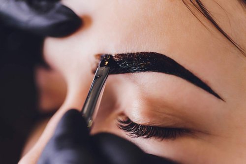 Existing Beauty Dual-Ended Eyebrow & Lash Tint Brush - Angled Tip & Spoolie Comb for Henna