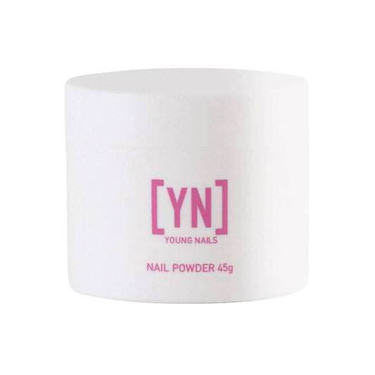 Young Nails Acrylic Core Powder - Self-Leveling Nail Powder for Extensions | Clear, Nude, Pink & White, 45g