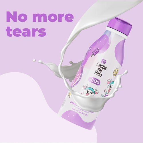 Leche Pal Pelo Kids Nourishing Shampoo - Gentle Daily Cleanser, Sulfate & Paraben-Free, 14.9 fl. oz | Hydrates & Defines with Jojoba, Coconut Milk & Aloe Vera