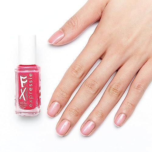 essie Expressie Nail Polish, Quick-Dry Light Pastel Peach Nail Polish, Vegan, All Things OOO, 0.33 fl oz