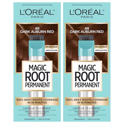 L’Oréal Paris Magic Root Permanent Hair Color, 10 Minute Root Coloring Kit with 100% Gray Hair Coverage, 8 Medium Blonde, 2 Count