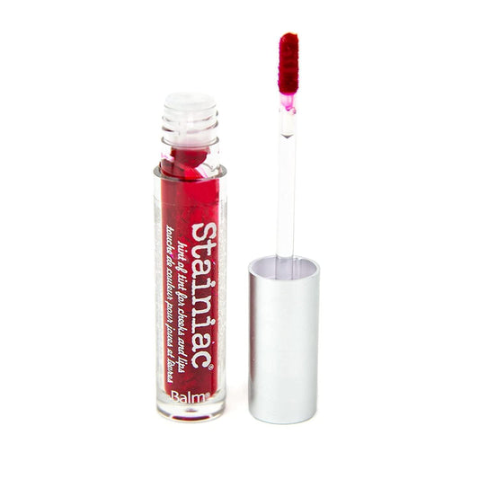 theBalm Stainiac Lip & Cheek Stain - Aloe-Infused, Buildable Pigment, 0.3 Fl Oz | Multi-Use Makeup