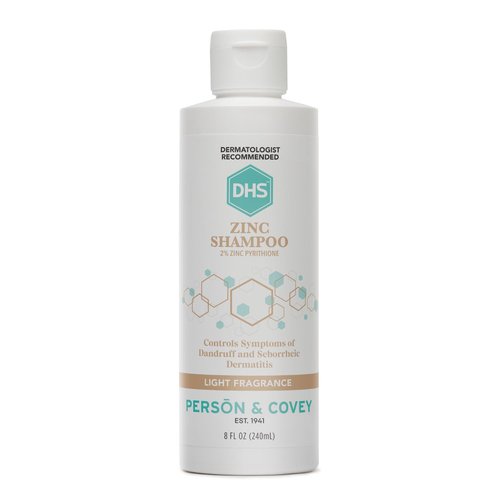 DHS Zinc Shampoo - Dandruff Relief for Flaky & Dry Scalp with 2% Zinc Pyrithione | 8 oz