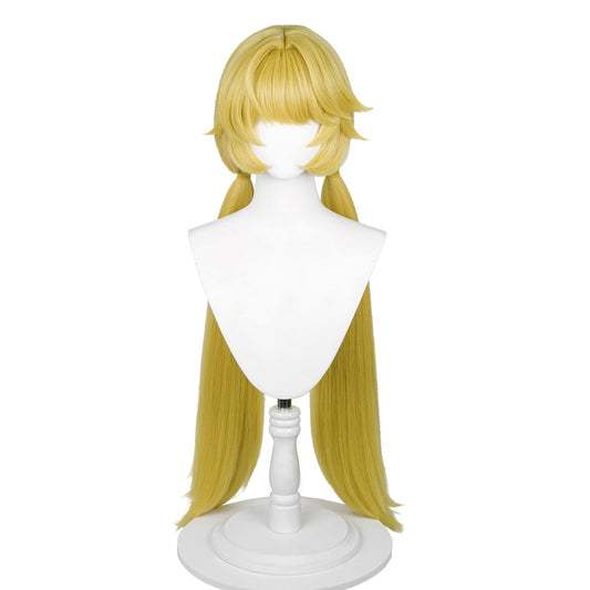 XiongXiongLe Honkai Star Rail Hook Cosplay Wig Women Costume Long Blonde Hair Wigs for Adult Cos Anime Game Party Halloween Christmas(Hook)