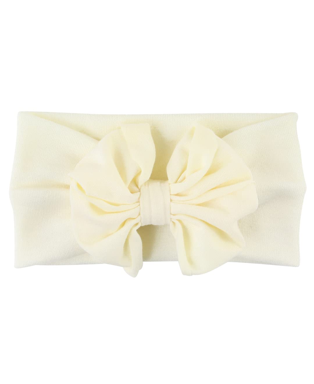 RuffleButts Ivory Big Bow Headband - One Size