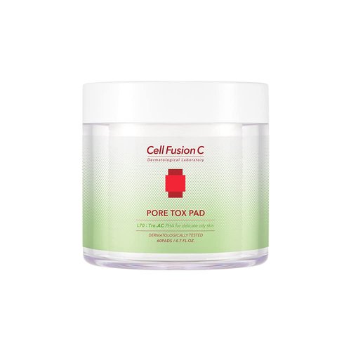 Cell Fusion C Pore Tox Pads - Pore Tightening Toner for Smoother Skin Texture | 60 Pads with PHA