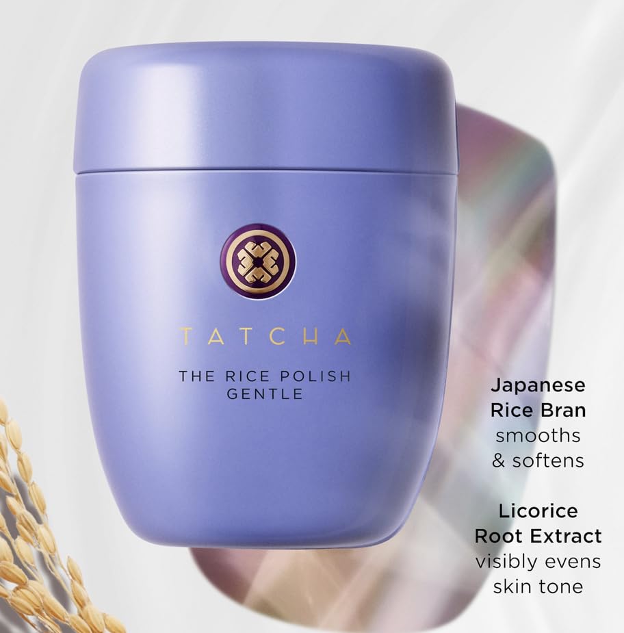 Tatcha Rice Polish - Gentle Daily Exfoliator for Radiant Skin | Non-Abrasive Formula