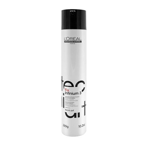 L'Oréal Professionnel Paris Fix Infinium 3 Hairspray - Medium Hold for Lasting Shape & Shine, Reduces Frizz