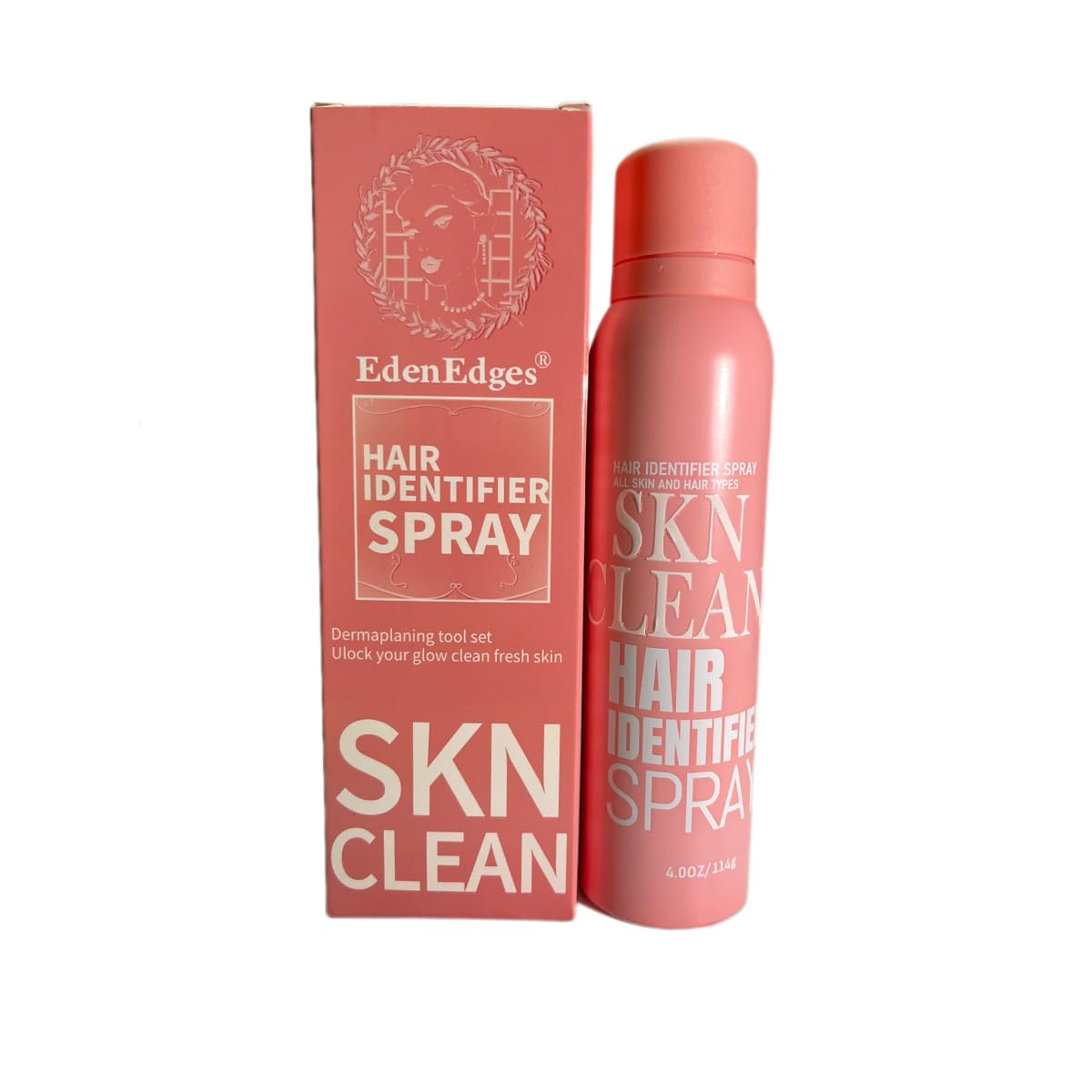 SKN Hair Identifier Spray for Face Shaving, Aerosol Powder Spray with Razor, Skin Body Face Hair Identifying Spray for Women Shaving -4OZ
