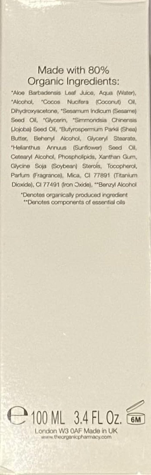 Organic Pharmacy Self Tan - Streak-Free Natural Bronze Glow for Face & Body | Vegan - 100 ml