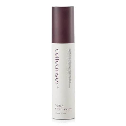 Vegan Clean Serum - Moisturizing Facial Serum with Panthenol & Madecassoside | Non-Greasy, 1.01 Fl Oz