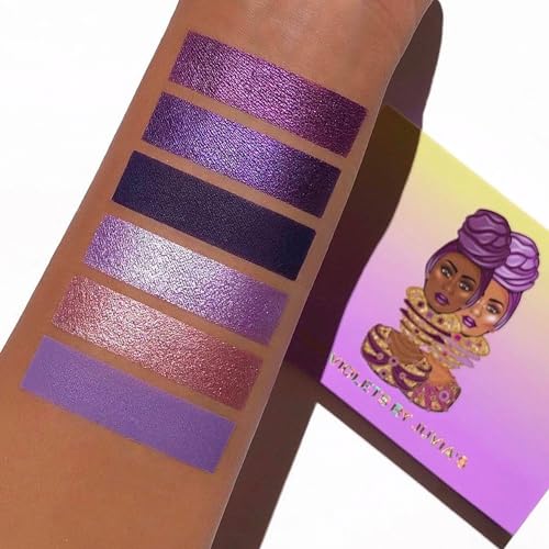 Juvia's Place The Violets Eyeshadow Palette - Professional & Pigmented Eye Makeup, Flawless Finish, Soft & Natural or Complete Glam, Shades of 6