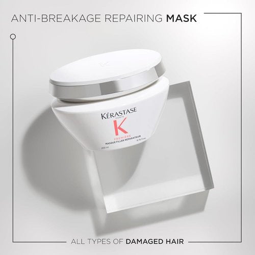 Kerastase Anti-Breakage Mask - Repairs Damaged Hair & Strengthens Bonds | Glycine & Peptides, 2.5 Fl Oz
