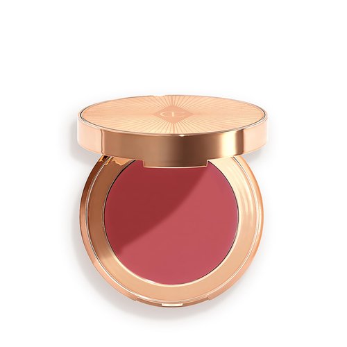 Charlotte Tilbury Pillow Talk Lip & Cheek Cream Blush - Hydrating Makeup for a Dewy Finish - Enriched with Vitamin E & Beeswax