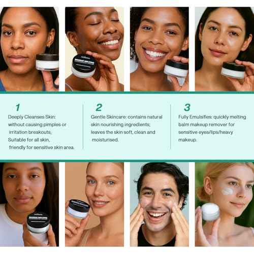 Cleansing Balm Makeup Remover - Deep Clear Korean Makeup Melting Cleansing Balm with Natural Oil for Waterproof Eye Face Lip Heavy Make up, Gentle Moisturized Cleanser for Sensitive Skin, Vegan, 2Pcs