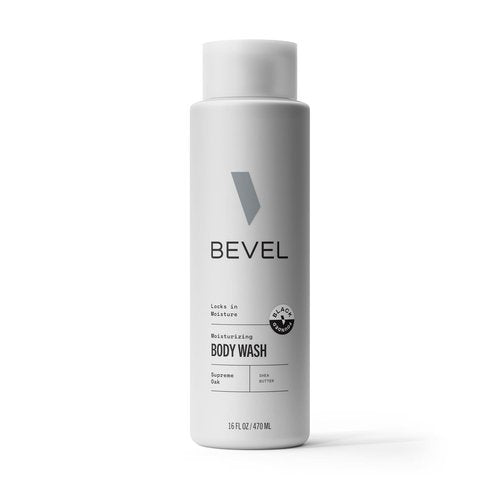 Bevel Moisturizing Body Wash for Men - Supreme Oak Scent with Shea Butter & Coconut Oil, 16 Oz