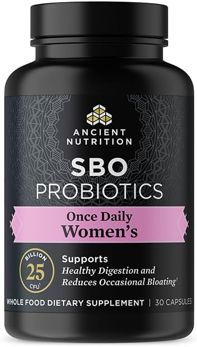 Ancient Nutrition Probiotics for Women - Daily Digestive Support with 25 Billion CFUs | 30 Capsules