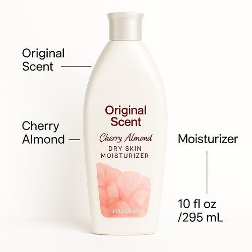 Moisturizing Body Lotion with Light Almond Inspired Scent for Dry Skin Care, Smooth Texture Daily Use Body Cream, 10 Ounce