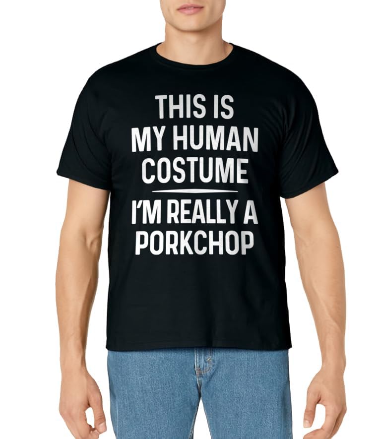 Funny Porkchop Costume Shirt Halloween Porkchop Tshirt T-Shirt