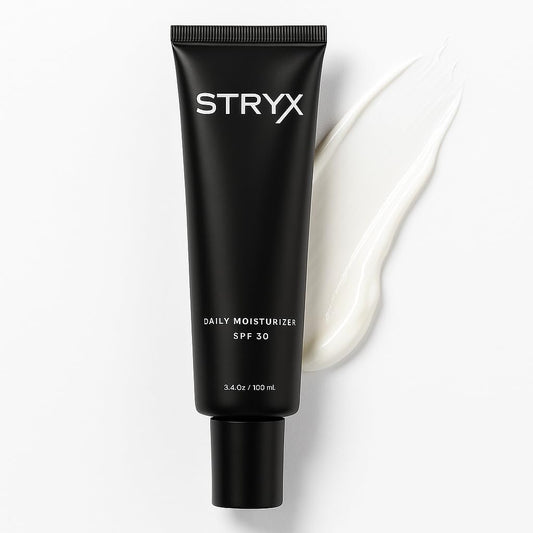 Stryx Men's Face Moisturizer - SPF 30 Unscented Ultra Sheer Sunscreen | Hydrating Anti-Aging Cream