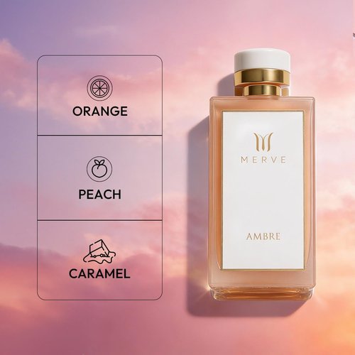 Merve Ambre Perfume for Women - Long Lasting Eau de Parfum | 3.4 oz | Jasmine, Honey, Floral Notes