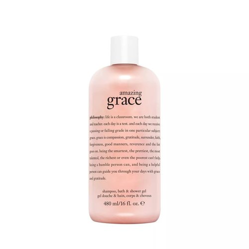 Philosophy Pure Grace 3-in-1 Shampoo | Luxurious Shower Gel & Bubble Bath - Softens Skin & Cleans Hair
