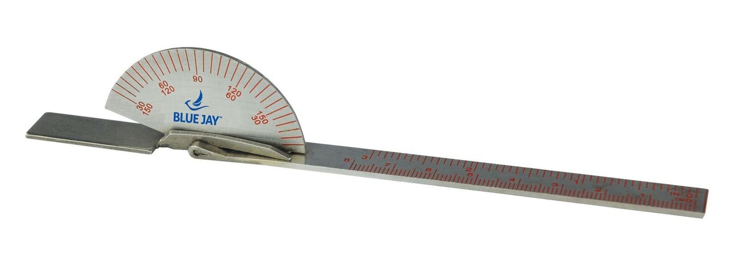 Blue Jay An Elite Healthcare Brand Take a Range Check - 6", 140°, ISOS Standard | Finger Gonimeter, Calibrated Head | Ocupational & Physical Therapy
