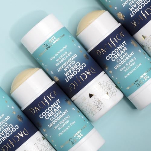 Pacifica Beauty Coconut and Charcoal Underarm Detox Scrub for Natural Deodorant Users, Non Aluminum, Safe for Sensitive Skin, 100% Vegan & Cruelty Free + Clean Beauty, Fresh, 2 Count