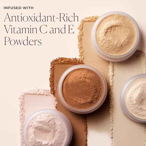 Laura Mercier Translucent Loose Setting Powder, 24HR Shine Control, Infused with Vitamins C + E, Soft Matte Finish, Normal to Oily Skin, 4 Shades for Virtually All Skin Tones, Holiday Gift Set