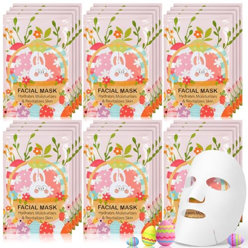 Loopeer 12 Pcs Easter Gifts Bulk for Adults Easter Basket Stuffers for Adults Spring Facial Masks for Girls Women Teacher Employees Party Favors Bulk