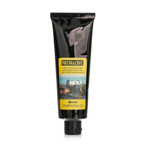 Davines Pasta & Love Medium-Hold Styling Paste - Workable Hair Paste for Satin Finish & Texture, 4.23 Fl Oz
