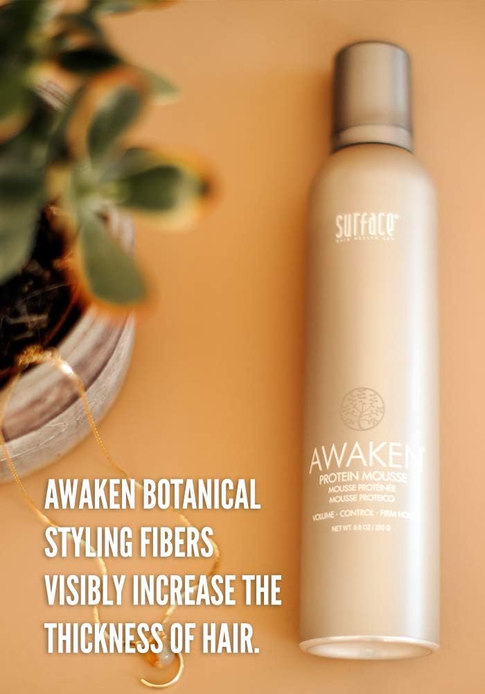 Surface Hair Awaken Mousse - Color Safe Volumizing Hair Mousse for Thickening | 8.8 oz, Sulfate-Free, Paraben-Free