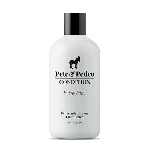 Pete & Pedro Peppermint Conditioner - Hydrating Daily Haircare for Men & Women | 8.5 oz Creamy Formula Heals Dry Hair