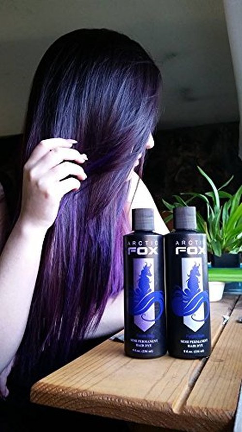 ARCTIC FOX Vegan and Cruelty-Free Semi-Permanent Hair Color Dye (8 Fl Oz, VIOLET DREAM)