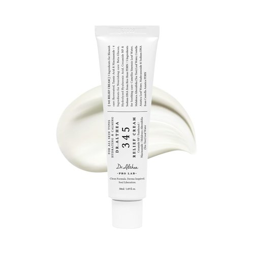 Dr.Althea 345 Relief Cream - Daily Face Moisturizer for Soothing Recovery & Blemish Care | 1.69 Fl Oz
