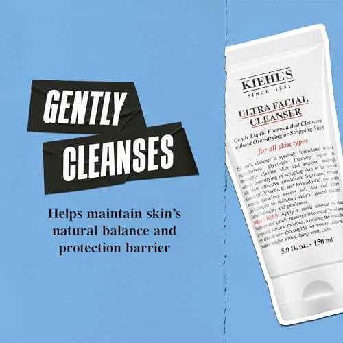 Kiehl's Ultra Facial Cleanser, Lightweight Foamy Facial Cleanser, Enriched Formula that Replenishes Skin Barrier, Gently Exfoliates and Moisturizes, Suitable for All Skin Types, Paraben Free