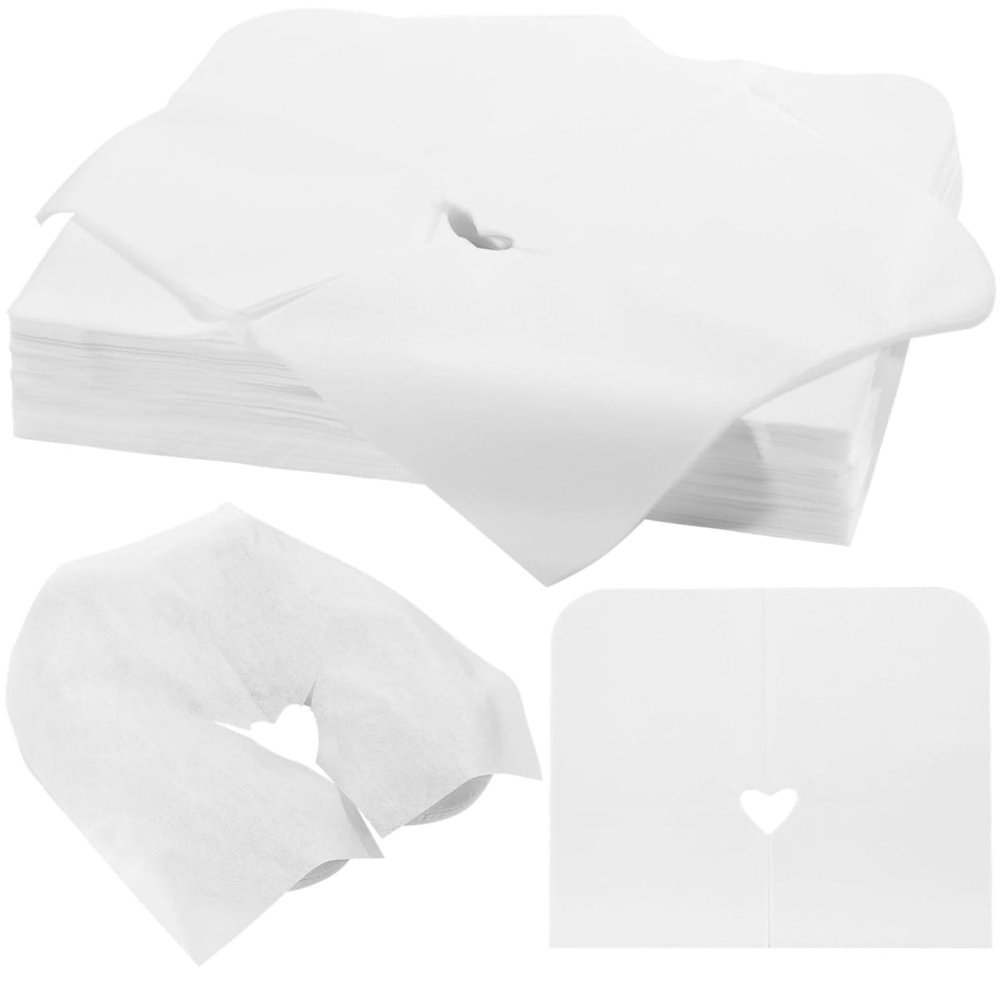 Skiennix Disposable Face Cradle Covers - 300PCS Massage Table Headrest Cushions for Salons