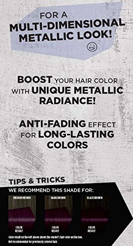 Schwarzkopf Got2b Metallics Permanent Hair Color - M49 Smoky Violet | Vibrant, Long-Lasting Color