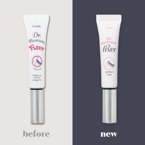 ETUDE Dr. Mascara Fixer - All-Day Curl Hold & Volumizing Formula | Smudge-Proof Transparent (0.203 Fl Oz)