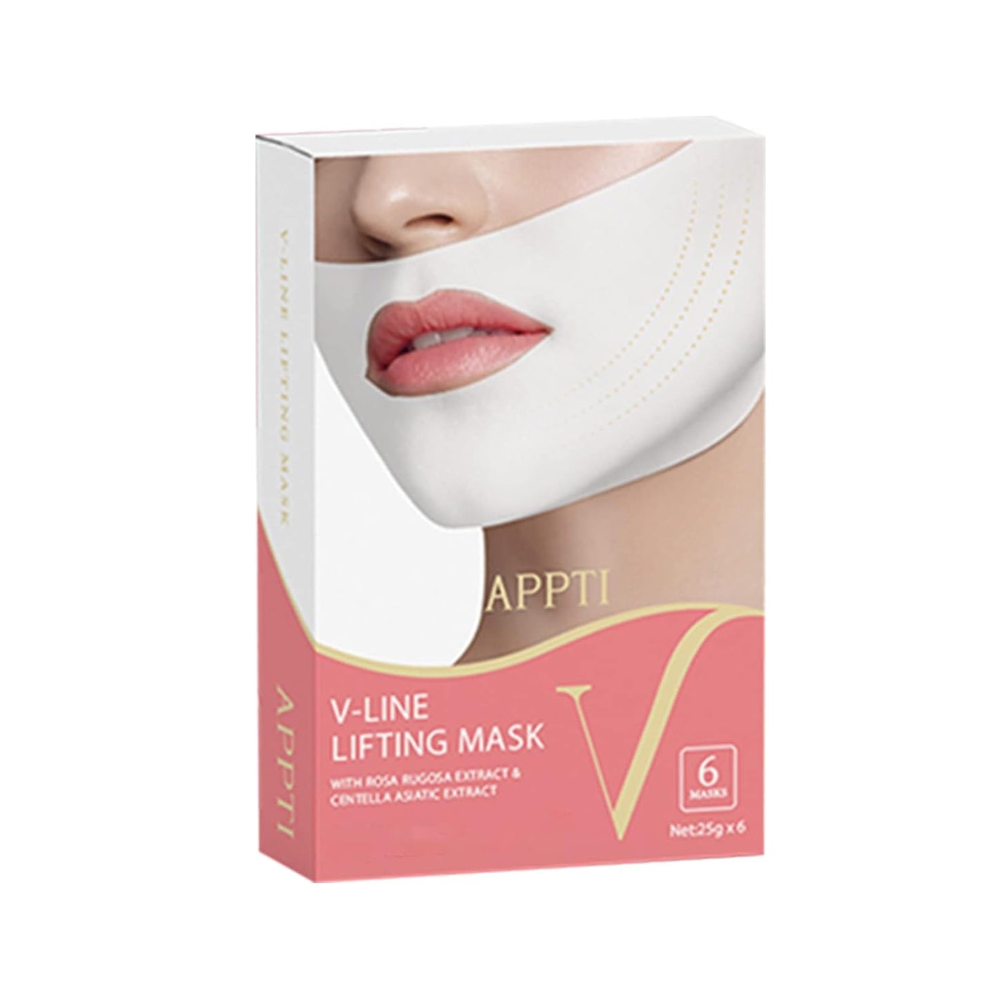 Skiennix V Shape Face Mask - Firming Double V Line Lifting Mask for Women & Men | 6 Pieces