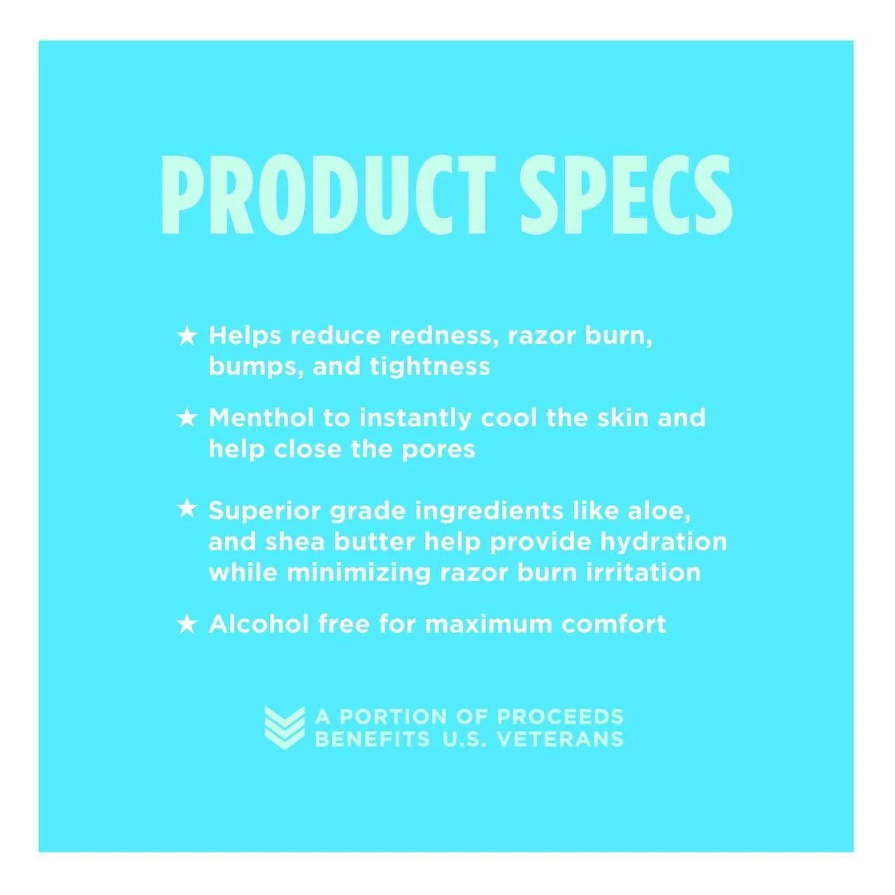 Duke Cannon Supply Co. Ice Cold Cooling Effect After-Shave Balm - Closes Pores and Soothes Skins to Prevent Irritation - Sandalwood, 6 oz.