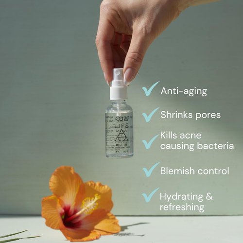 Koa Life Mist Me Rejuvenating Toner - Hydrating Anti-Aging Facial Mist with Witch Hazel & Eucalyptus | 1 FL OZ