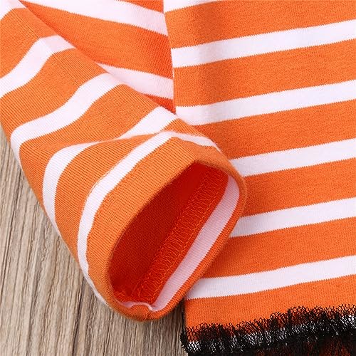 LouVasabuce Toddler Baby Girls Boys Halloween Long Sleeve Pumpkin Face Pattern Romper+ Cap +Slipper Socks 3Pcs Outfits