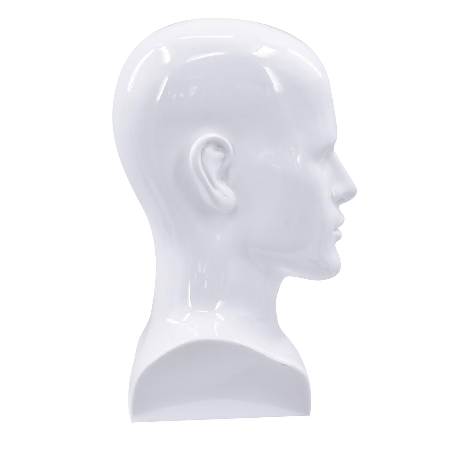 BLTYXT PVC Male Mannequin Head Professional Manikin Training Head for Display Headphone Game Console Hats Wigs Jewellery Glasses Facemask Caps Model Head (L90LB)