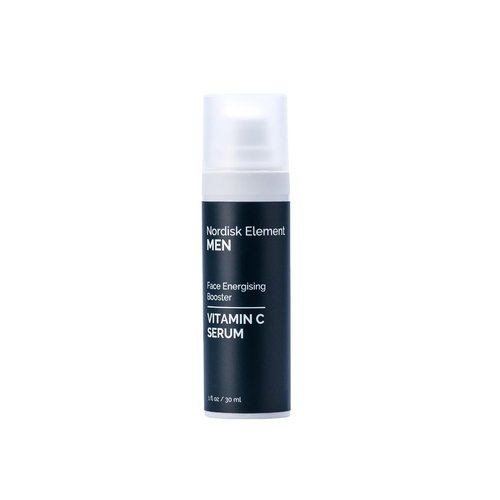 Nordisk Element Vitamin C Face Serum for Men - Brightening Anti-Aging Hydrating Moisturizer with Hyaluronic Acid | 1 Fl Oz